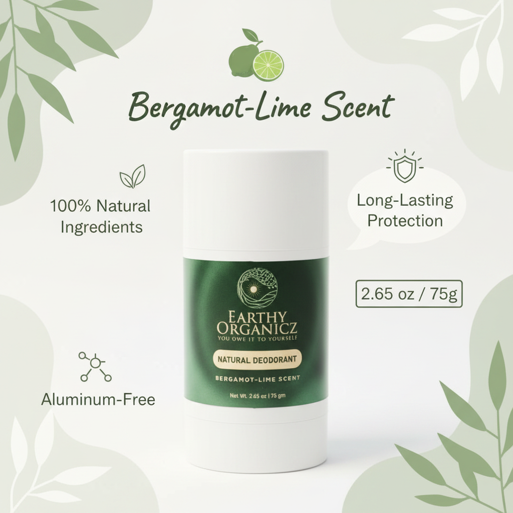 Earthy Organicz Bergamomt-Lime Deodorant