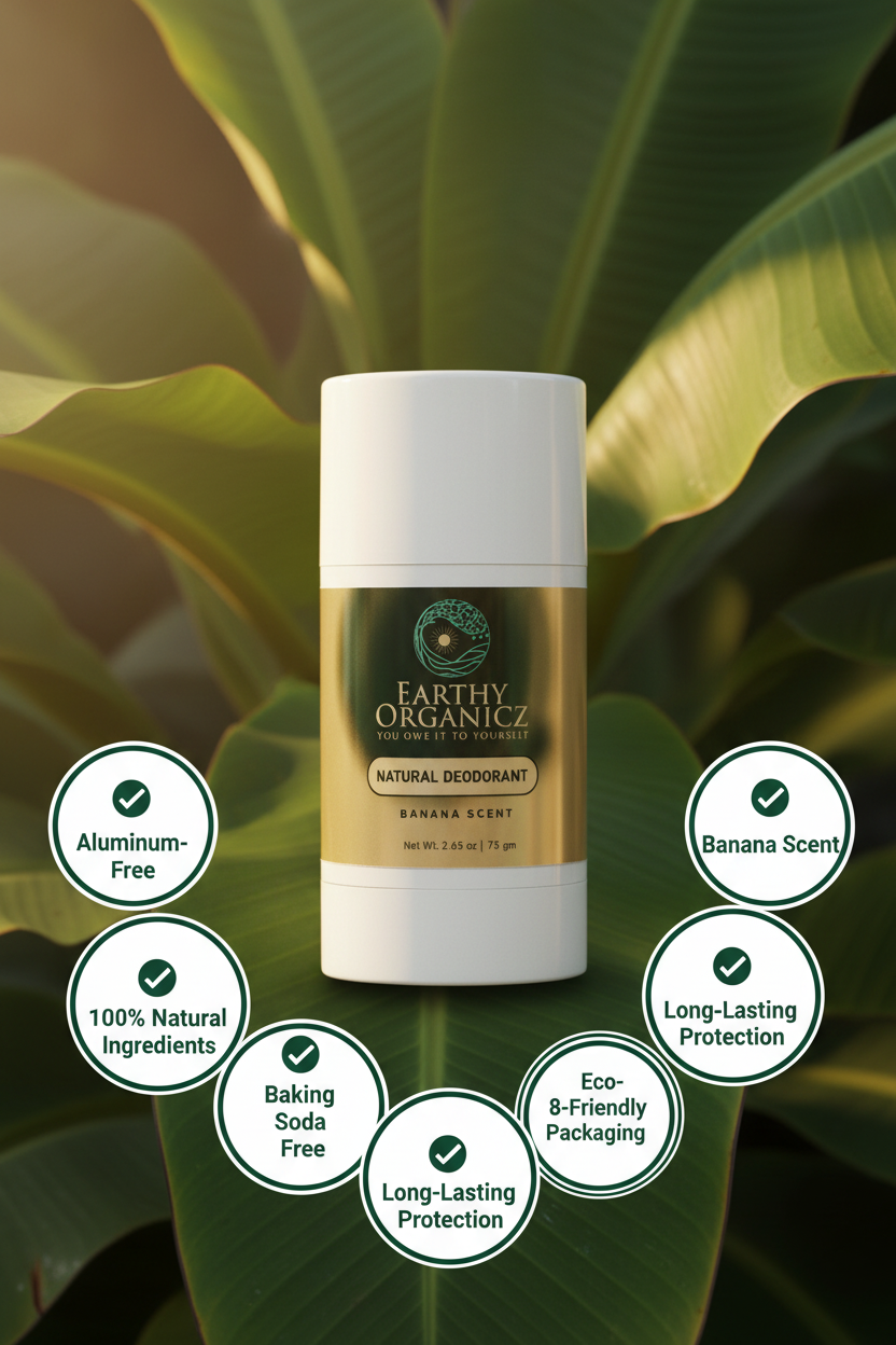 Earthy Organicz Banana Scent Deodorant
