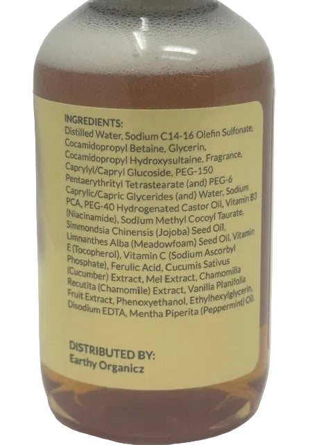 Earthy Organicz Honey Vanilla Shower Gel - Travel Size